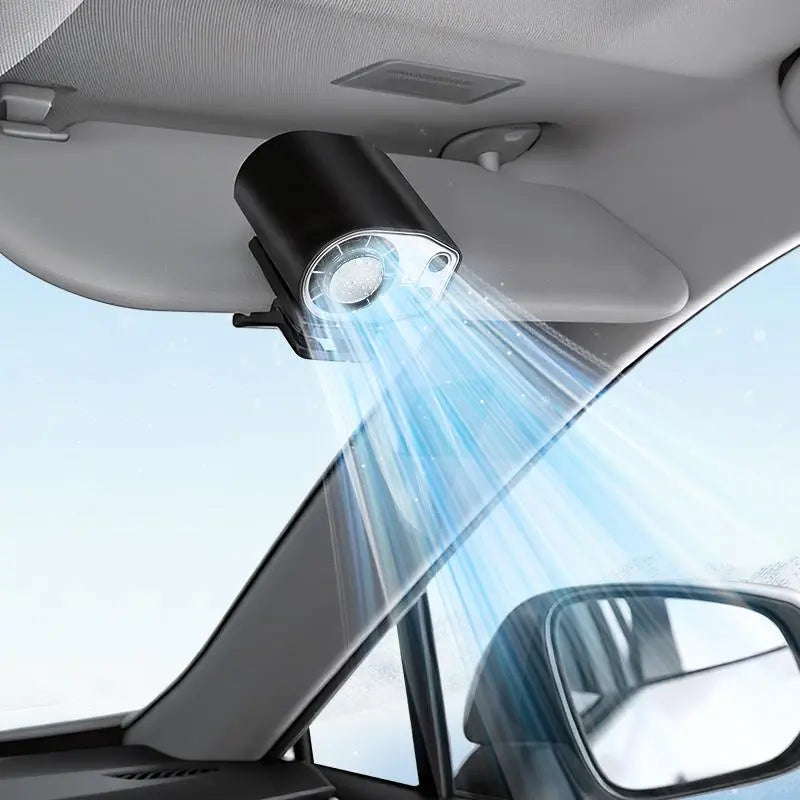 【Summer Survivals 】Joytutus Car Clip-On Fan, Car Accessories, Portable Fan with LED Display