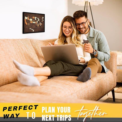 【DealsForYouDays】Map puzzle, family decor，wooden U.S. travel map puzzle, anniversary gift