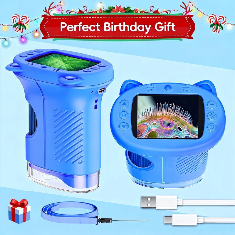 【2026 Upgrade】SEEKID 1000X Handheld Microscope for Kids with 4K 2.0" Screen
